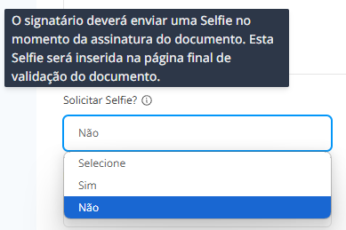 Solicitar Selfie