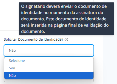 Solicitar documento de identidade