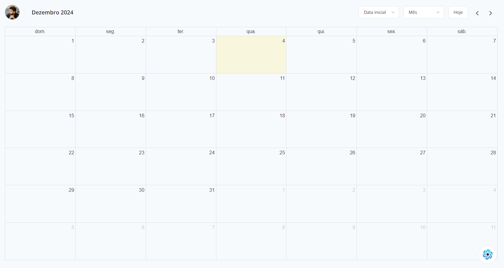 Calendário