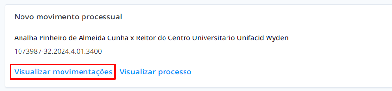 Botão Visualizar Atualizações