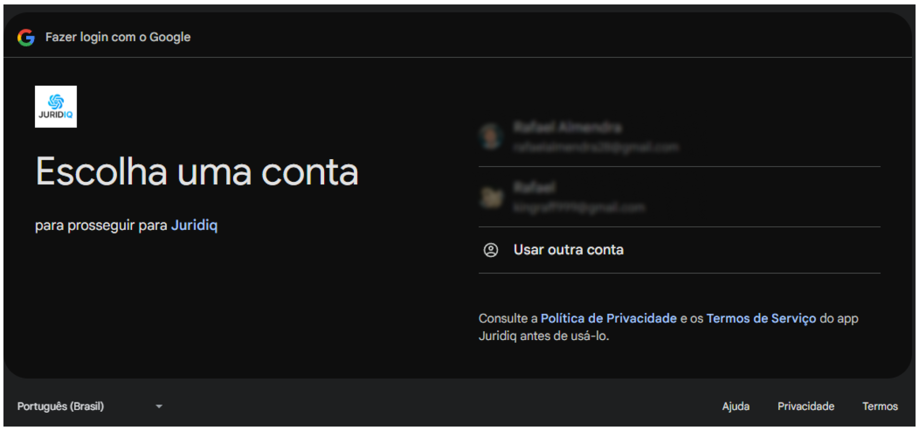 Autenticar com o Google