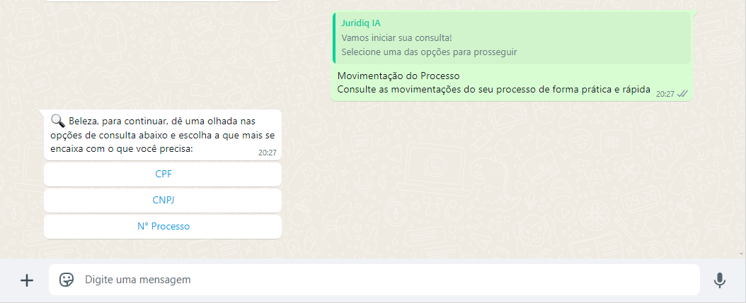 Iniciando uma consulta